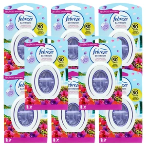 8 x Febreze Bathroom Air Freshener Eliminates Odours Enchanted Wildflower 7.5ml - Picture 1 of 5