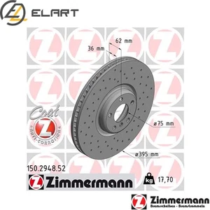 2x BRAKE DISC 150.2948.52 FOR BMW X6/F16/F86 X5/F15/F85 N57D30A/B N55B30A 3.0L - Picture 1 of 8
