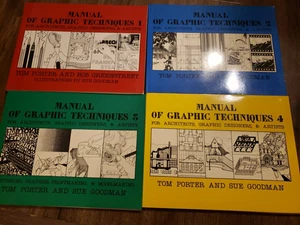 Manual Of Graphic Techniques Volumes 1, 2, 3, 4 Tom Porter Sue Goodman Softcover - Imagen 1 de 2