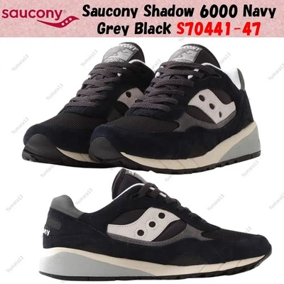Saucony Shadow 6000 gris marino negro S70441-47 talla para hombre - Imagen 1 de 4