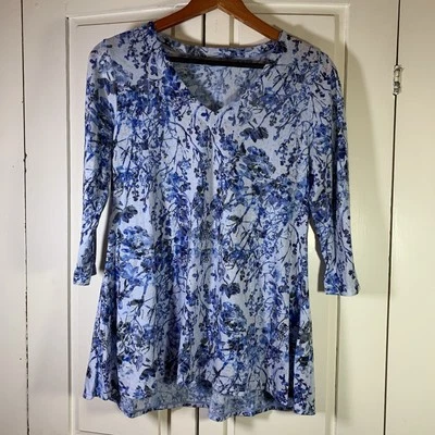 Tianello Tunic Women's Small Contemporary Lagenlook Artsy Comfort Church Office - Image 1 of 4