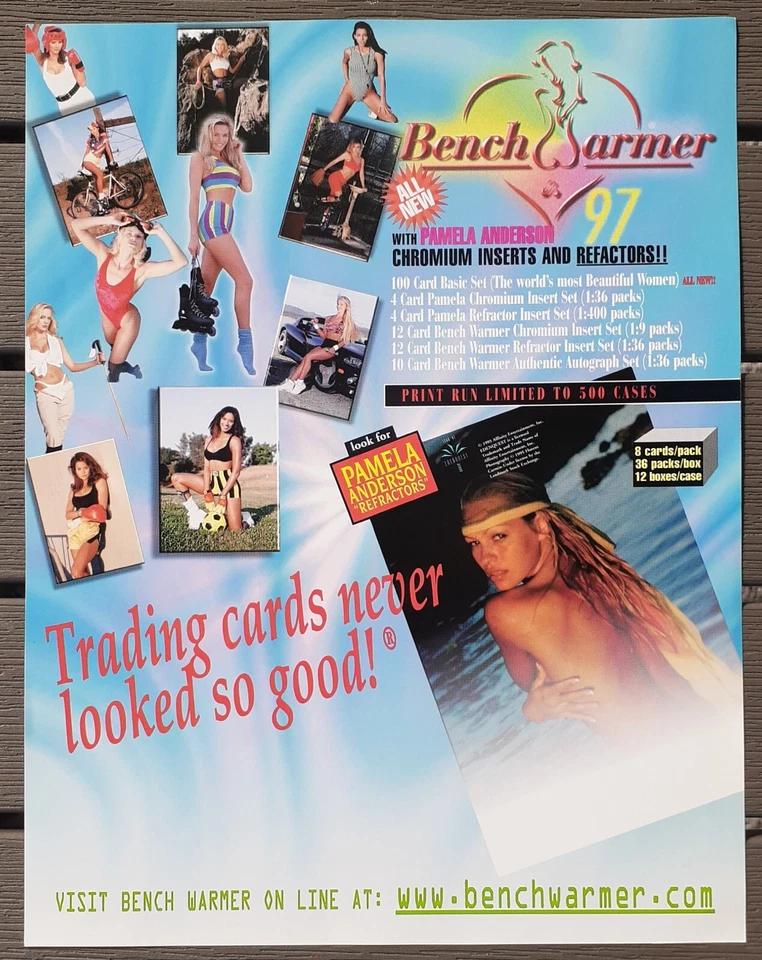 Bench Warmer Sell Sheet - 1997 [8 1/2" x 11"] Pamela Anderson  - Image 1 of 1