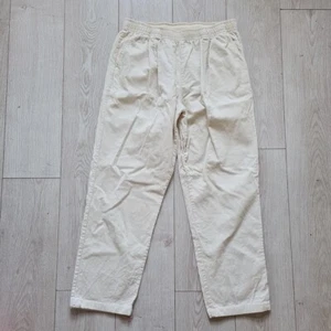 Uniqlo Hose Damen XL creme Kordel elastischer Bund weites Bein Taschen 32" 34" - Bild 1 von 7
