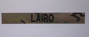 CUSTOM OCP MULTICAM EMBROIDERED NAME TAPE VARIOUS COLOR LETTERS - Picture 1 of 1