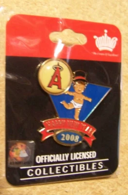 2008 California Anaheim Angels Baby New Year's pin MLB - Image 1 of 3