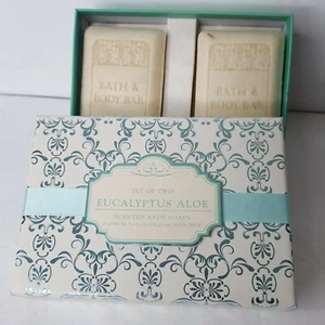 Set of 2 CST Scented Bath Soap Spa Bar Soap Eucalyptus Aloe 5.3 oz Each - Picture 1 of 4
