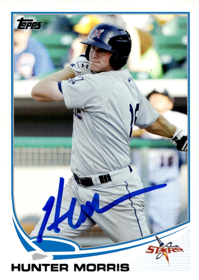 Hunter Morris - Signed 2013 Topps Pro Debut Rookie Card #215 - Image 1 of 2