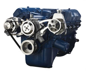 Ford 351C Serpentine Pulley Conversion Kit Power Steering Cleveland System PS - Bild 1 von 9