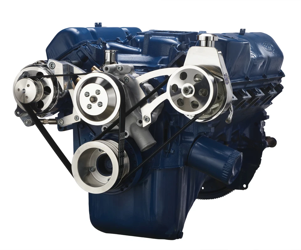 Kit de conversión de polea serpentina Ford 351C dirección asistida sistema Cleveland PS Foto 1 de 4