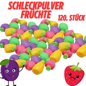 Brausepulver Schleckpulver in Form von Früchten 120 Stk. | Süßware / Süßigkeit - Bild 1 von 5