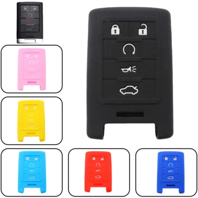 Capa silicone chaveiro de carro para Cadillac Escalade CTS XTS DTS SLS XT5 XT4 - Imagem 1 de 4