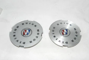 Pair of BUICK Center Hub Cap  Medallions  70s & 80s  - Good Condition - Picture 1 of 5