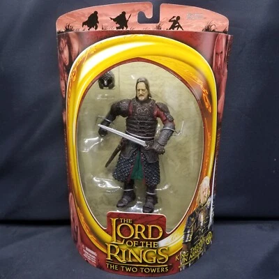 El Señor de los Anillos Rey Theoden En Armadura Figura Las Dos Torres Nuevo Toy Biz  Foto 1 de 4