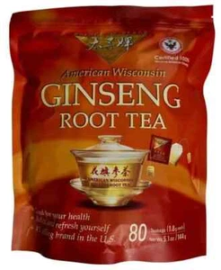 Prince of Peace 100% American Wisconsin Ginseng Root Tea, 80 Tea Bags - Picture 1 of 1