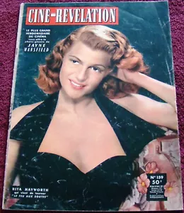 RITA HAYWORTH COVER für Cine-Rev. (4/18/57) Filme Marilyn Ginger Rogers Bardo - Bild 1 von 6