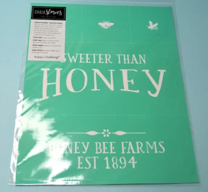 Sweeter than Honey Chalk Couture Stencil 191121 NIP - Picture 1 of 1