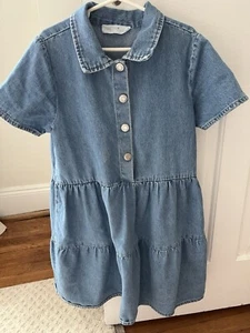 Zara Girls Denim Dress - Picture 1 of 3