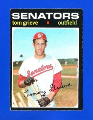 1971 OPC O-Pee-Chee SET BREAK #167 TOM GRIEVE WASHINGTON SENATORS (SB1) - Image 1 of 2