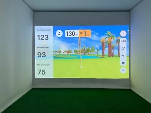 Metechs blackout motorized remote controlled retractable golf impact screen DIY - Picture 1 of 18