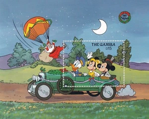 Disney Gambia Yvert SS 85 Navidad 1989 Mickey Minnie Donald - Imagen 1 de 1
