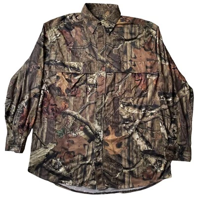 CAMO Red Head Break-Up Infinity Woods Brown Long Sleeve Button Up Men’s L - Image 1 of 4