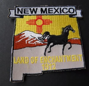 NEW MEXICO EMBROIDERED MAP PATCH US STATE 3 INCHES - Imagen 1 de 1