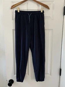 Athleta GIRL Size L 12 Cozy Lined High Jump Jogger Pants Blue Navy Large - Picture 1 of 5