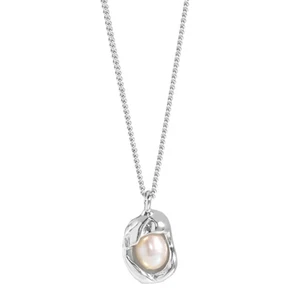 Natural Drop Pearl 925 Sterling Silver Pendant Necklace For Women Gift - Picture 1 of 5