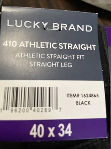Lucky Brand Men’s 410 Athletic Straight Fit Straight Leg Jeans 40x34 - Picture 1 of 8