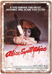 Alice Sweet Alice Vintage Movie Poster Old Retro Look Metal Sign MP85 - Picture 1 of 2