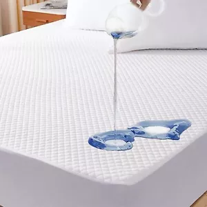 Premium Bamboo Waterproof Mattress Protector-100% Bamboo Fabric Surface Mattress - Picture 1 of 8