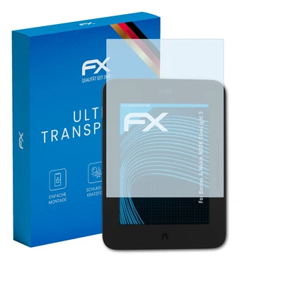 atFoliX 2x Schutzfolie für Barnes & Noble NOOK GlowLight 3 klar - Bild 1 von 4