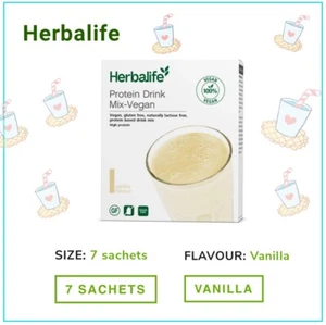 Herbalife nutrition Protein Drink Mix Pack of 7 sachets - Vanilla , NEW! - Picture 1 of 1