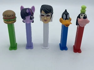 Lote PEZ Hamburguesa Rockn Elvis Twighlight Sparkle Goofy Daffy ¡SÚPER! - Imagen 1 de 6