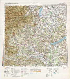 Mappe topografiche militari sovietiche russe - GRAZ (Austria) 1:500 000, ed. 1987 - Foto 1 di 6