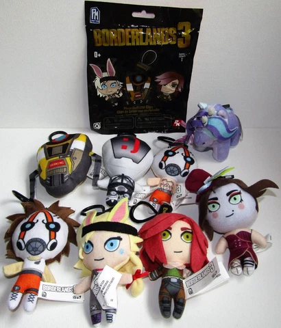 PHATMOJO BORDERLANDS 3 SERIES 1 PLUSH COLLECTORS CLIPS COMPLETE SET OF (8) NEW Cover