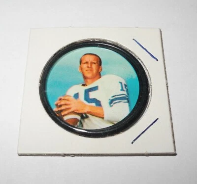 Prendedor de moneda de fútbol americano Salada 1962 #66 Jim Ninowski Cleveland Browns casi nuevo Foto 1 de 2