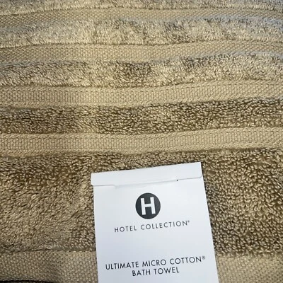 Hotel Collection Ultimate MicroCotton® Bath Towel, 30" x 56", Dune, NWT - Image 1 of 4