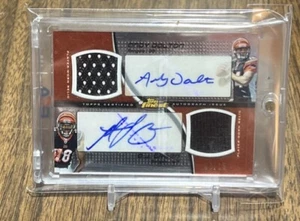 2011 Topps Finest Andy Dalton/ AJ Green Rc RPA Dual Auto/Jersey #6/10 Bengals SP - Picture 1 of 2