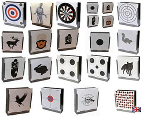 Large Selection of Packs of 100 17cm x 17cm 100gsm Targets ( Air Rifle Shooting - Picture 1 of 28