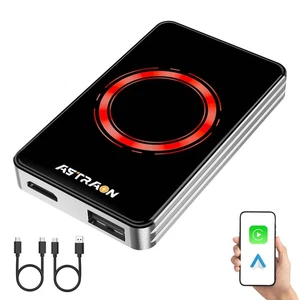 Wireless CarPlay Adapter – Android Auto AI Box with Netflix, YouTube, Hulu, A... - Picture 1 of 9