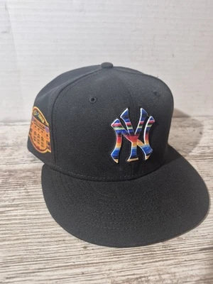 NY YANKEES NUEVA ERA MANTA TEJIDA AJUSTADA YANKEE STADIUM SODE PARCHE SOMBRERO TALLA 7 3/8 Foto 1 de 4