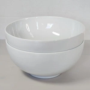 IKEA of Sweden 21986 White Soup Cereal Bowls 6 1/4” Made In Thailand Set of 2 - Picture 1 of 9