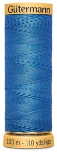 Gutermann Natural Cotton Thread 110yd-Sky Blue - 6 Pack - Picture 1 of 1