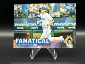 Estuche fanático Corey Seager cromado Topps 2025 Hit SSP Rangers #FAN-11 - Imagen 1 de 2