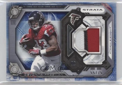 2014 Topps Strata Relics Sapphire /75 Devonta Freeman #SR-DF Rookie Patch RC - Image 1 of 2
