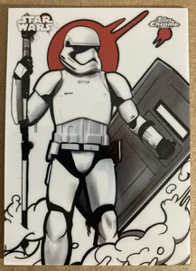 2025 TOPPS CHROME STAR WARS GALACTIC GRAFFITI STORMTROOPER GG-18 CASE HIT SSP - Picture 1 of 2