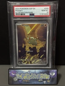 Pokemon Card Phanpy 205/191 Illustration Rare Surging Sparks PSA 10 GEM MINT - Picture 1 of 2
