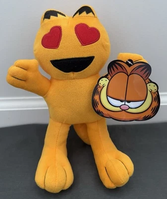 GARFIELD Heart Eyes Emoji 9” Plush Emotions Stuffed Animal Toy Factory Claw 2025 - Image 1 of 4