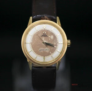 Reloj Omega Seamaster 2736 Automático De Colección - 18K YG 34mm Esfera Panal #X12 - Imagen 1 de 10